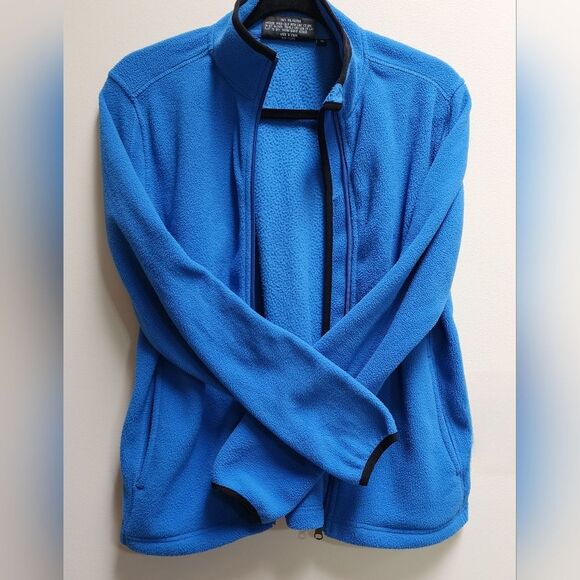 i5 Blue Fleece Zip-Up Jacket Women's Size M - Picture 3 of 9